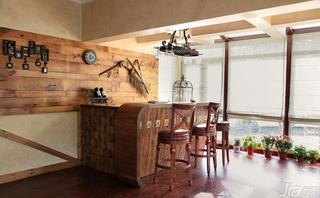 美式乡村风格别墅140平米以上吧台吧台椅效果图