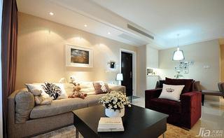 现代简约风格二居室20万以上沙发背景墙茶几效果图