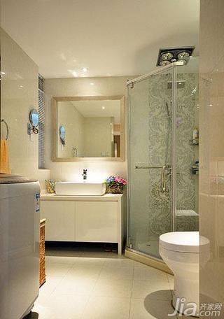 现代简约风格二居室20万以上卫生间淋浴房设计图