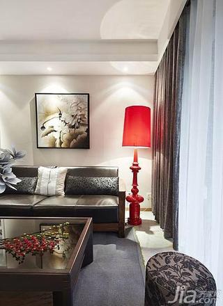 现代简约风格三居室富裕型沙发效果图