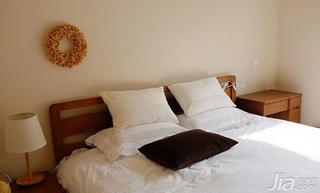 现代简约风格二居室70平米卧室床图片