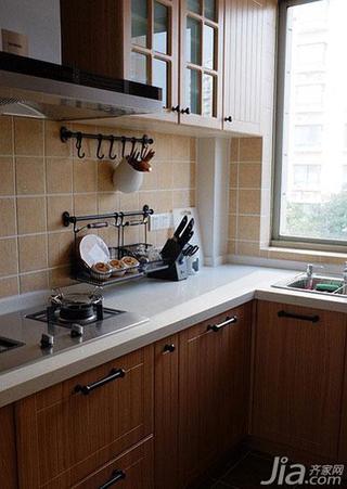 现代简约风格二居室70平米厨房效果图