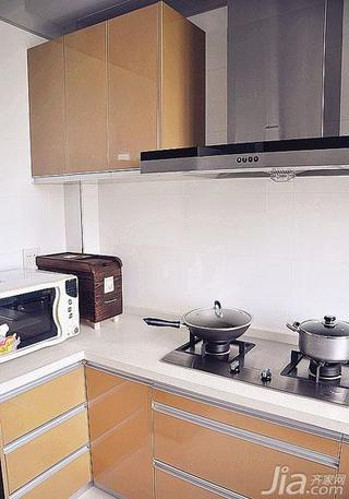 现代简约风格跃层140平米以上厨房装修图片