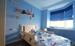 现代简约风格二居室90平米儿童房儿童床图片