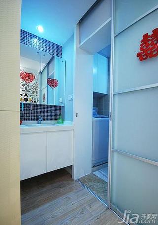 现代简约风格二居室70平米洗手台图片
