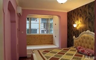 地中海风格二居室60平米卧室榻榻米设计