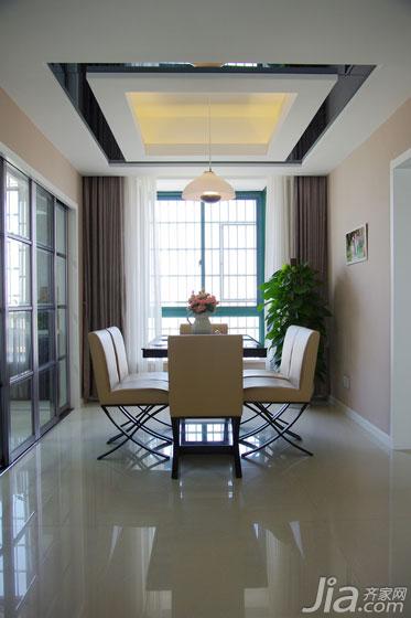 130平米装修,三居室装修,现代简约风格,餐厅,餐桌