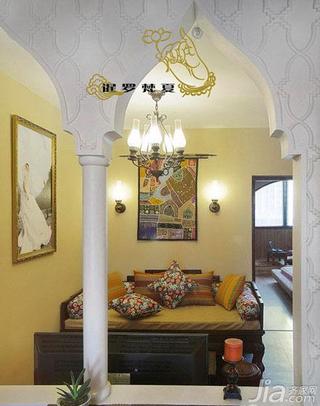 东南亚风格一居室60平米客厅沙发图片