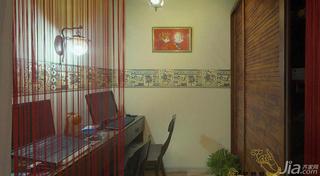 东南亚风格一居室60平米书房书桌效果图