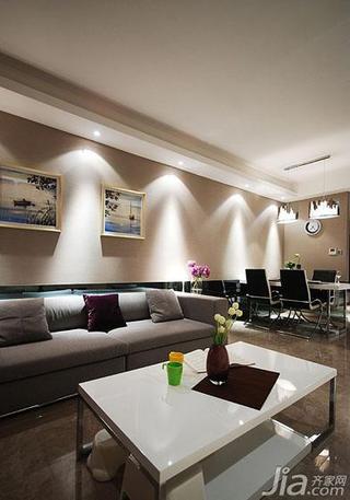 现代简约风格二居室100平米餐厅沙发效果图