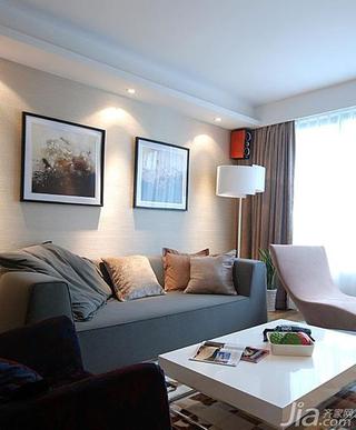 现代简约风格三居室100平米客厅沙发图片