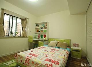现代简约风格三居室100平米儿童房儿童床图片