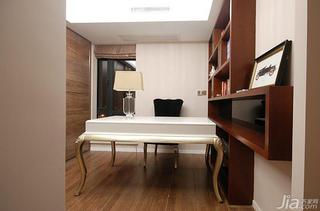 新古典风格三居室110平米书房书桌图片