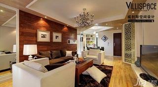 巫小伟现代简约风格二居室80平米客厅沙发背景墙设计图