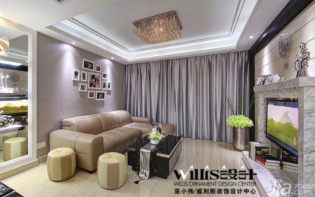 90平米装修,现代简约风格,婚房装修,三室一厅装修,巫小伟,沙发背景墙,沙发,照片墙