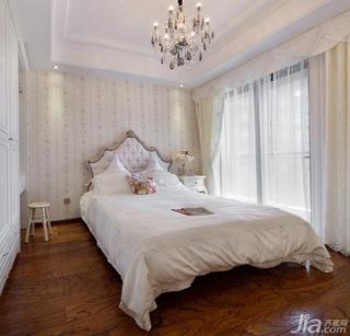 欧式风格三居室140平米以上卧室窗帘图片