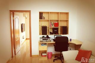 日式风格二居室50平米书房书桌效果图
