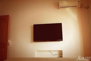 日式风格二居室50平米电视背景墙效果图