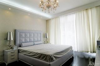 新古典风格三居室130平米卧室床图片