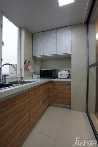 现代简约风格二居室90平米厨房吊顶橱柜设计图