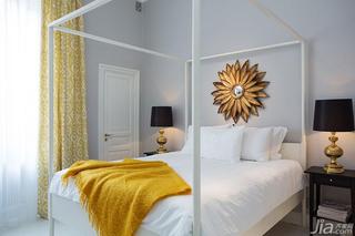 北欧风格大户型黄色140平米以上卧室装修图片