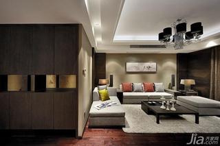 新中式风格四房富裕型客厅灯效果图