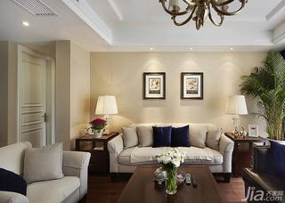 美式风格四房140平米以上客厅沙发背景墙沙发图片