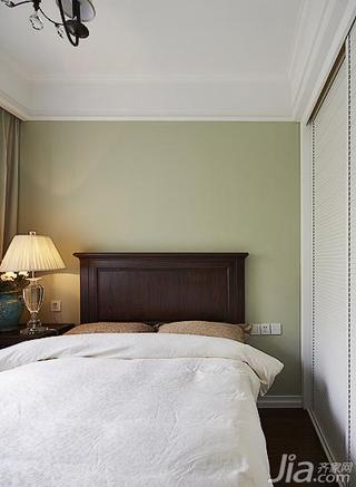 美式风格四房140平米以上卧室卧室背景墙灯具图片