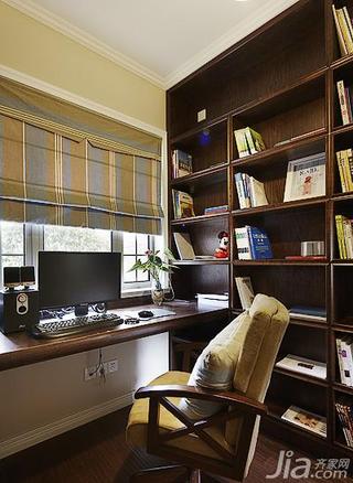 美式风格四房140平米以上书房书桌效果图