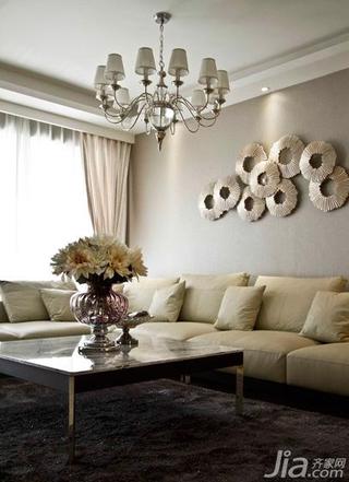 新古典风格二居室100平米沙发背景墙沙发图片