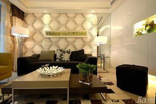 现代简约风格二居室90平米客厅沙发背景墙沙发图片