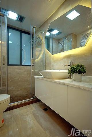 现代简约风格二居室90平米卫生间洗手台效果图