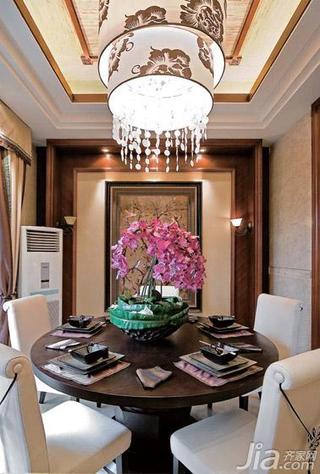 东南亚风格别墅豪华型餐厅餐桌图片