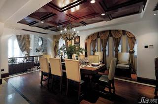 地中海风格别墅奢华富裕型餐厅餐桌图片