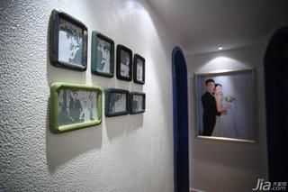 地中海风格三居室富裕型照片墙婚房设计图