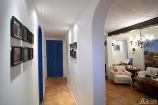 地中海风格三居室富裕型走廊婚房家装图