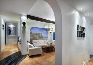 地中海风格三居室富裕型婚房平面图