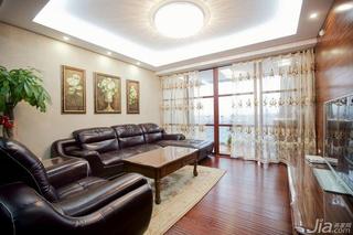 中式风格二居室120平米客厅沙发效果图