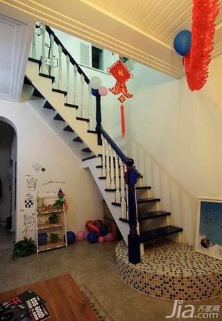 地中海风格复式140平米以上楼梯设计图