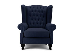 欧式风格彼卡蒂利深色时尚沙发椅