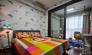 欧式风格10-15万140平米以上儿童房背景墙床图片