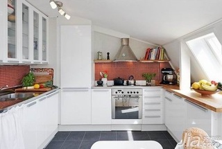 简约风格白色5-10万70平米厨房新房设计图纸