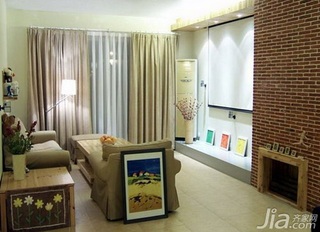 混搭风格小户型3万以下60平米客厅沙发图片