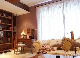 新古典风格二居室经济型70平米客厅沙发新房设计图纸