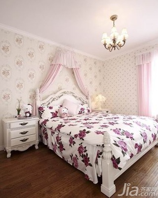 田园风格二居室经济型60平米卧室床图片