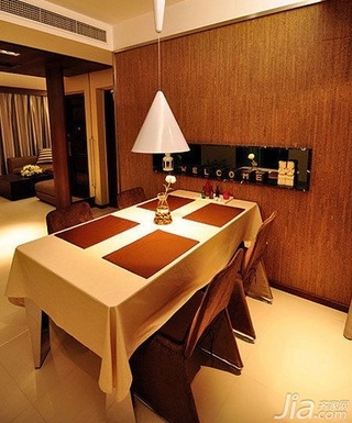 欧式风格二居室富裕型110平米餐厅餐桌新房家居图片