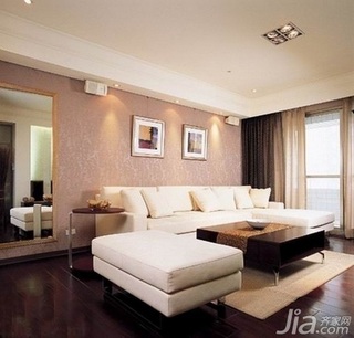 欧式风格别墅简洁富裕型110平米客厅沙发新房设计图纸
