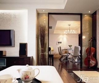 欧式风格别墅富裕型110平米客厅新房设计图纸