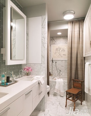 欧式风格别墅富裕型90平米卫生间洗手台新房家装图片