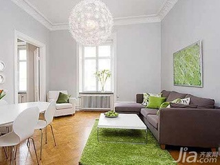 简约风格一居室富裕型60平米客厅沙发新房家装图
